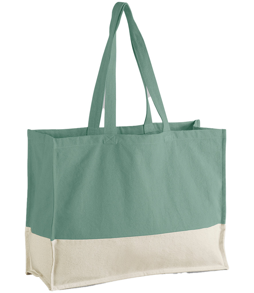 Earthbound Organic Contrast Shopper – Boho Market Bag