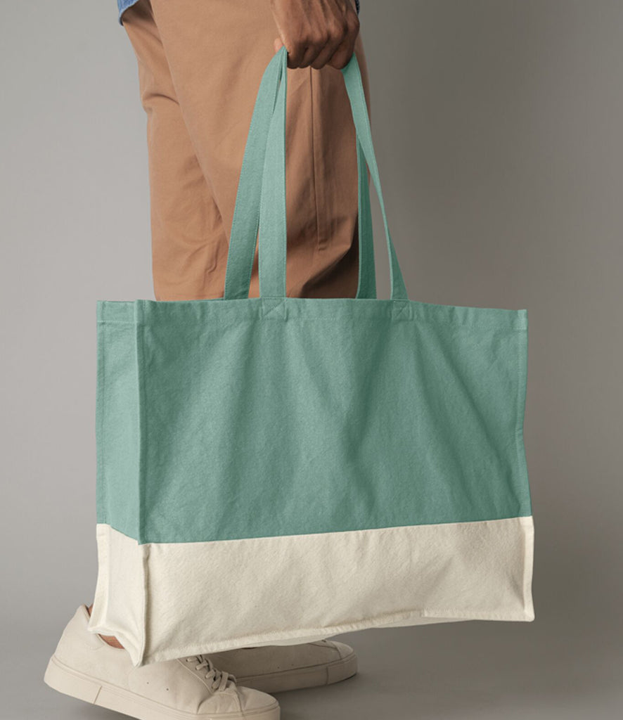 Earthbound Organic Contrast Shopper – Boho Market Bag